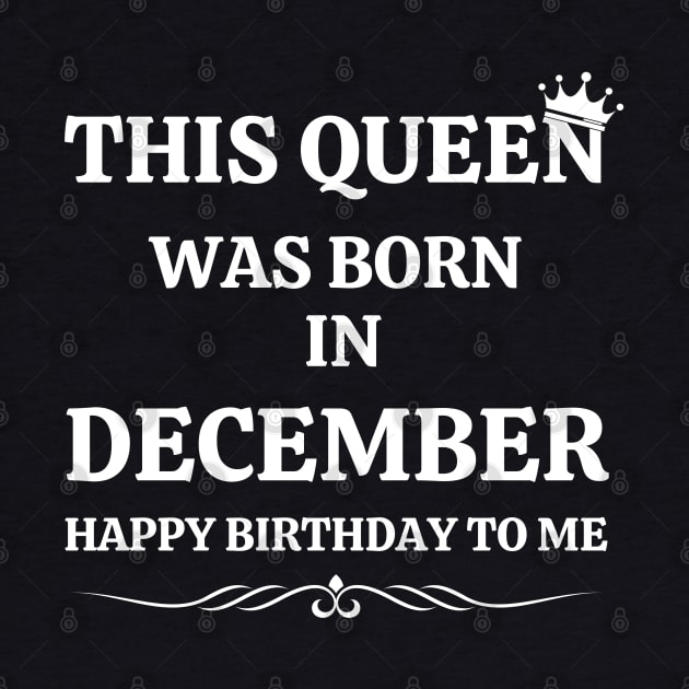 Birthday Gifts for Women December Women Queens Was Born in December by NickDsigns